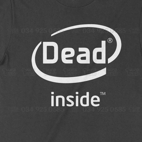  Áo thun Dead Inside, Trùm cuối Meme, Unisex Cotton 100% 2 màu nam nữ 0192 0193 