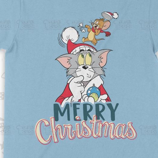  Áo thun Giáng Sinh của Tâm và Gia Huy, Trùm Cuối Cartoon Christmas Festival, Unisex Cotton 100% 2 màu nam nữ 0377 