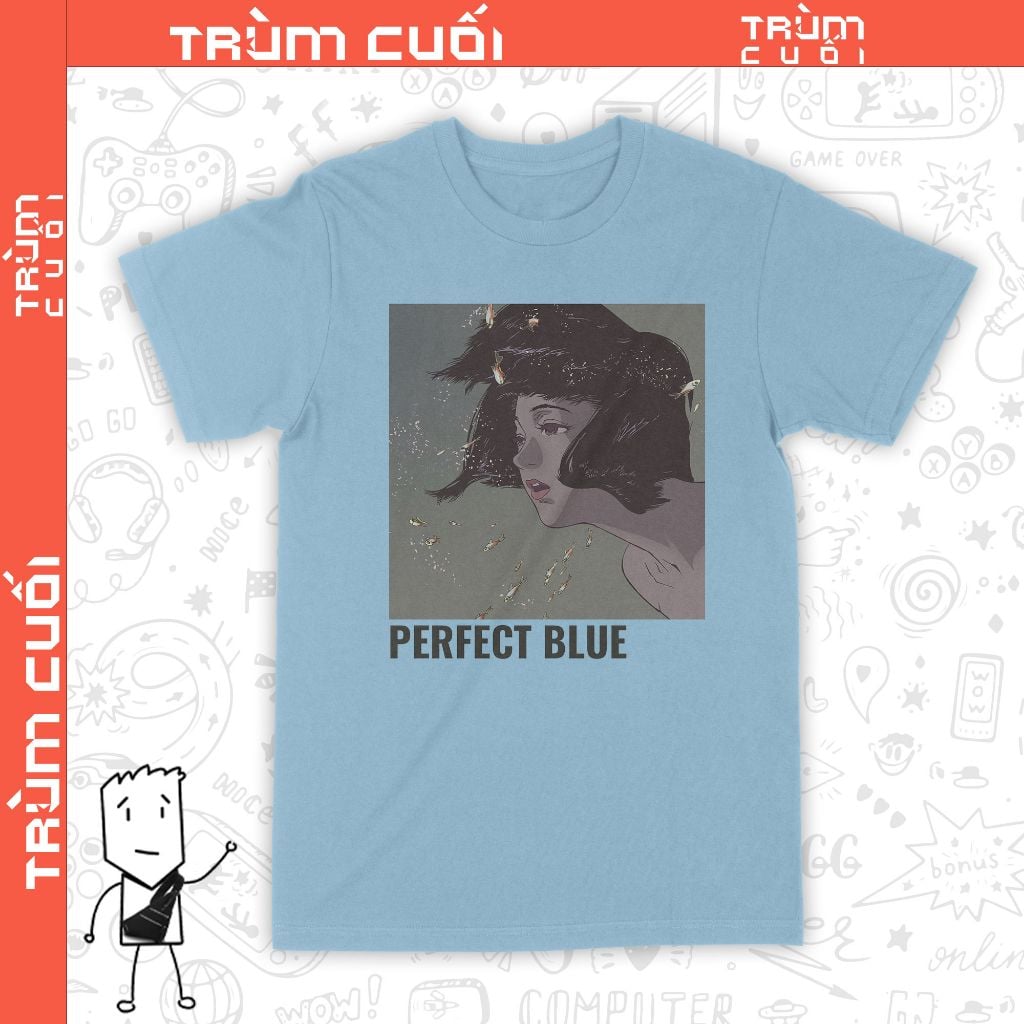  Áo thun Perfect Blue, Trùm Cuối Anime, Unisex Cotton 100% 6 màu nam nữ 0338 