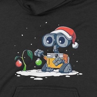  Áo Hoodie Wall-E Giáng Sinh, Trùm Cuối Christmas Cine, Cotton 100% 2 màu nam nữ 0181 