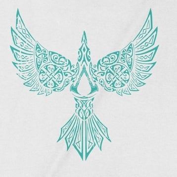  Áo thun Assassin's Creed Valhalla: Cánh Quạ Phương Bắc, Unisex Trùm Cuối Game, Cotton 100% 2 màu nam nữ 0147 