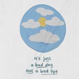  Áo thun Just A Bad Day, Trùm Cuối Casual, Unisex Cotton 100% 2 màu nam nữ 0242 