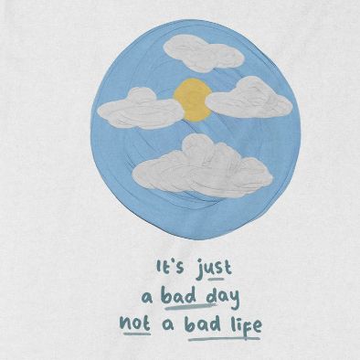  Áo thun Just A Bad Day, Trùm Cuối Casual, Unisex Cotton 100% 2 màu nam nữ 0242 