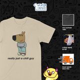  Áo thun Anh chàng thư thái - just a chill guy, Trùm Cuối Meme, Unisex Cotton 100% 4 màu nam nữ 0447 