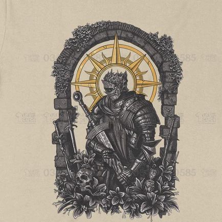  Áo thun Soul of Cinder - Dark Souls, Trùm Cuối Game, Unisex Cotton 100% 2 màu nam nữ 0217 