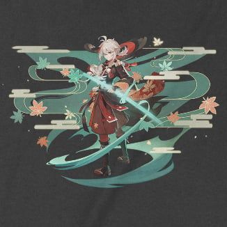  Áo thun Kazuha - Ước Nguyện, Trùm Cuối Game Genshin, Unisex Cotton 100% 2 màu nam nữ 0249 