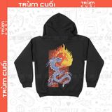  Áo hoodie 2 mặt Hỏa Thần Long, Trùm Cuối Đăng Hỏa Chi Thần 2024, Nỉ bông 100% 2 màu nam nữ 0402 