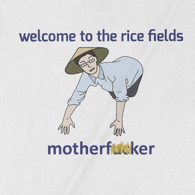  Áo thun Chào Mừng Bạn Tới Cánh Đồng Lúa, Trùm Cuối Meme, Unisex Cotton 100% 2 màu nam nữ 0297 