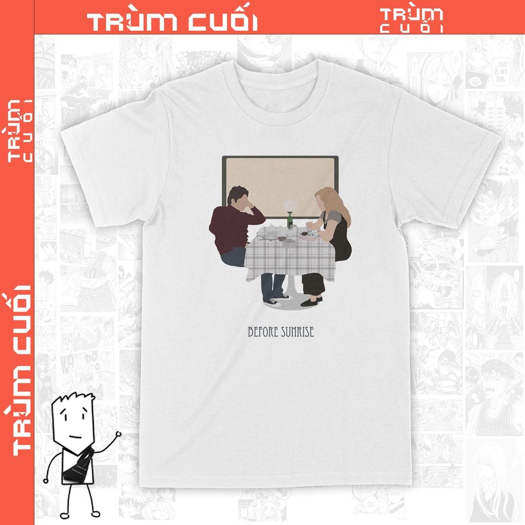  Áo thun Before Sunries - Trùm Cuối Movies Unisex Cine, Cotton 100% 2 màu nam nữ 0111 