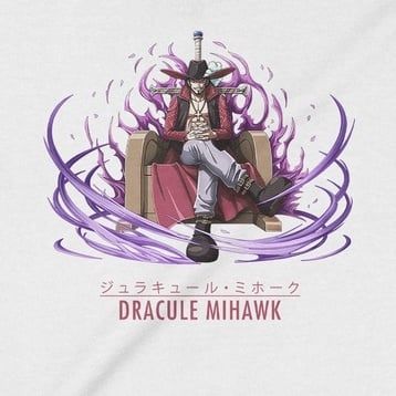  Áo Sweater Dracule Mihawk - One Piece, Trùm Cuối Anime Cine, Unisex Nỉ Bông 100% 2 màu nam nữ 0164 