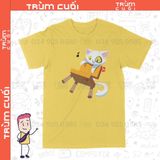 Áo thun Mèo Daijin - Khóa chặt cửa nào Suzume, Trùm Cuối Anime Cine, Cotton 100% 2 màu nam nữ 0244 