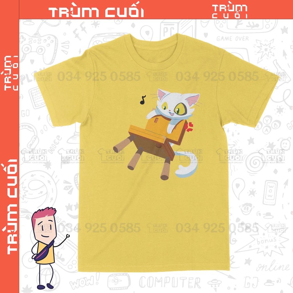  Áo thun Mèo Daijin - Khóa chặt cửa nào Suzume, Trùm Cuối Anime Cine, Cotton 100% 2 màu nam nữ 0244 