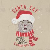  Áo thun Santa Cat, Trùm Cuối Christmas Festival, Unisex Cotton 100% 2 màu nam nữ 0381 