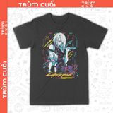  Áo thun Lucy - Cyberpunk Edgerunner, Trùm Cuối Anime Game, Unisex Cotton 100% 2 màu nam nữ 0358 