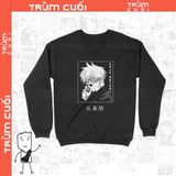  Áo Sweater Jujutsu Kaisen: Gojo Satoru, Trùm Cuối Anime, Unisex Nỉ Bông 100% 2 màu nam nữ 0012 