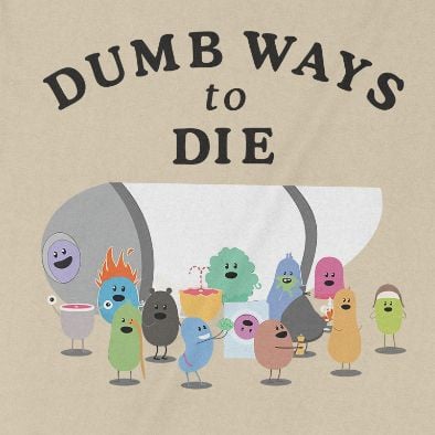  Áo thun Chết Vì Ngoo - Dumb Ways to Die ver. Titanát, Trùm Cuối Meme, Unisex Cotton 100% 2 màu nam nữ 0295 