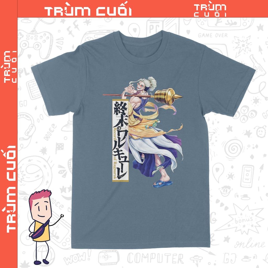  Áo thun Thích Ca - Record of Ragnarok, Trùm Cuối Anime, Unisex Cotton 100% 8 màu nam nữ 0337 