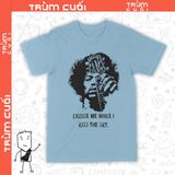  Áo thun Jimi Hendrix - Kiss The Sky, Trùm Cuối Thần Tượng Âm Nhạc, Cotton 100% 2 màu nam nữ 0317 
