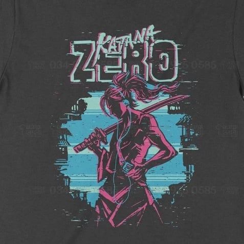  Áo thun Katana Zero Trùm Cuối Game, Cotton 100% 2 màu nam nữ 0150 