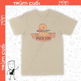  Áo thun 2 mặt Duck You, Trùm Cuối Casual, Unisex Cotton 100% 2 mặt 0302 