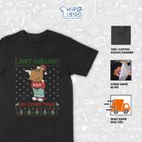  Áo thun Chill Guy Xmas, Trùm Cuối Meme, Unisex Cotton 100% 4 màu nam nữ 0449 