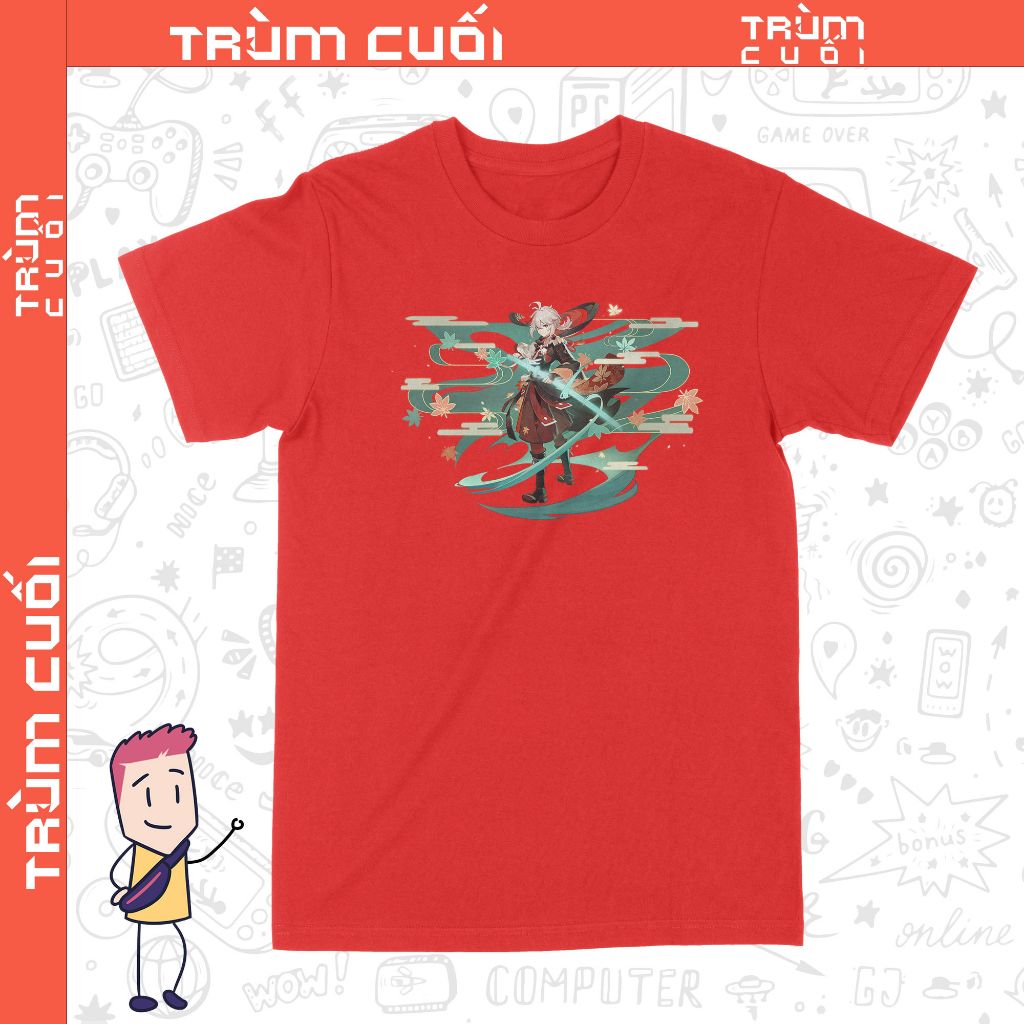  Áo thun Kazuha - Ước Nguyện, Trùm Cuối Game Genshin, Unisex Cotton 100% 2 màu nam nữ 0249 