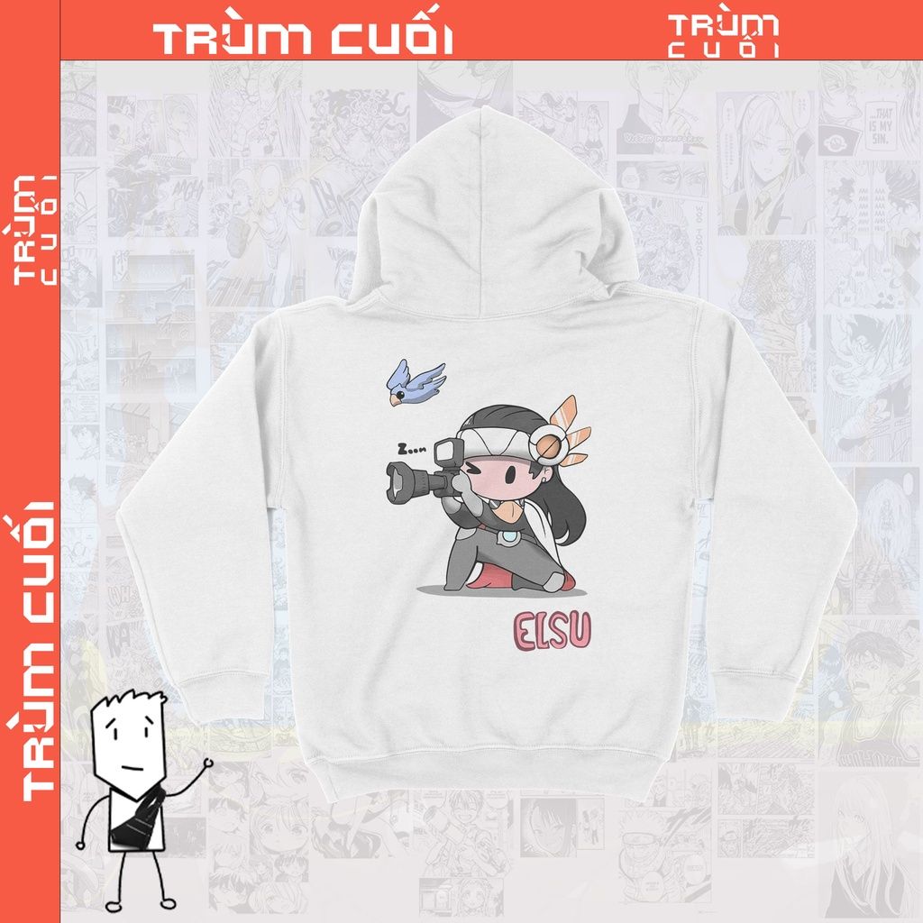  Áo  Hoodie Elsu chibi - Áo liên quân Unisex Trùm Cuối Game,  Nỉ Bông 100% 2 màu nam nữ 