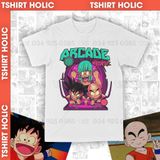  Áo thun GOKU AND KRILLIN ARCADE, Trùm Cuối Anime, Cotton 100% 2 màu nam nữ 0059 