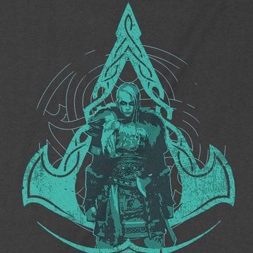  Áo thun Assassin's Creed Valhalla: Eivor, Unisex Trùm Cuối Game, Cotton 100% 2 màu nam nữ 0148 