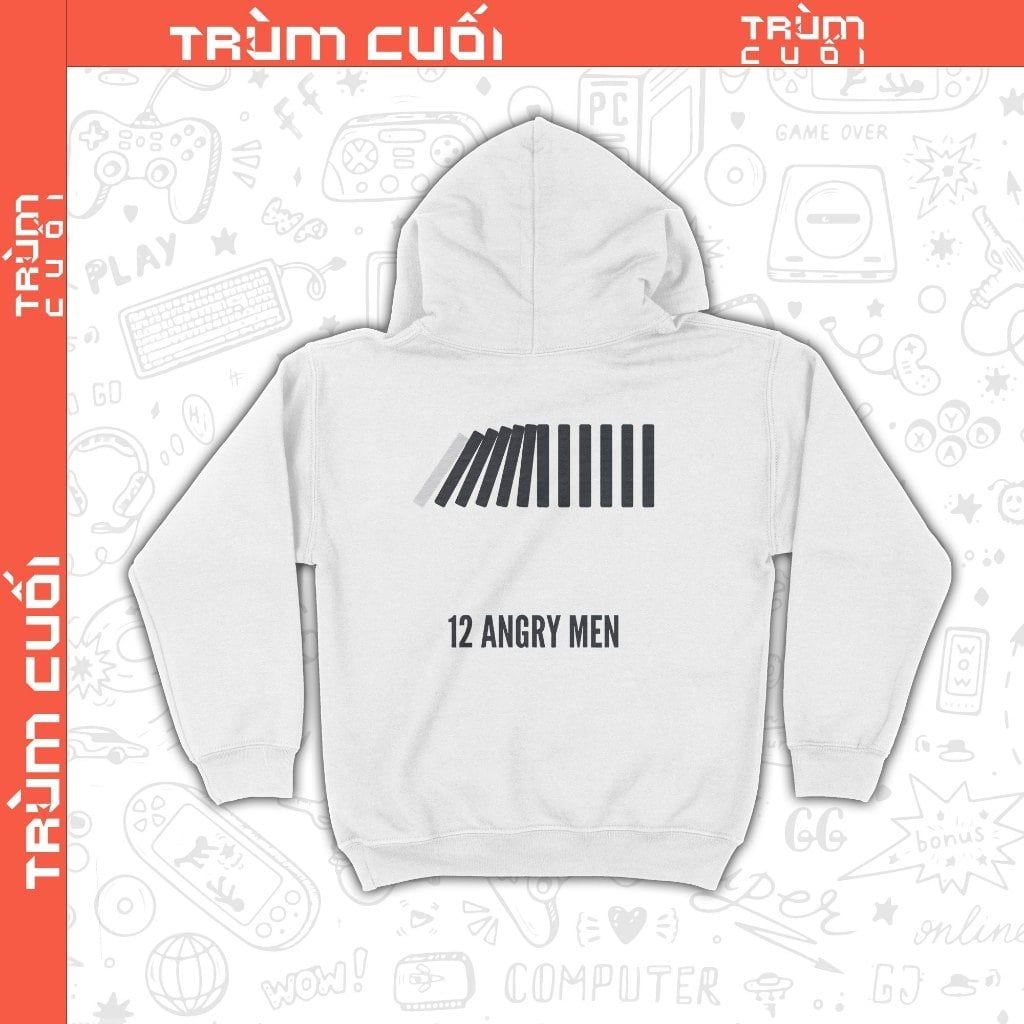  Áo Hoodie phim 12 Angry Men, Trùm Cuối Cine, Nỉ Bông 100% Unisex nam nữ 0368 