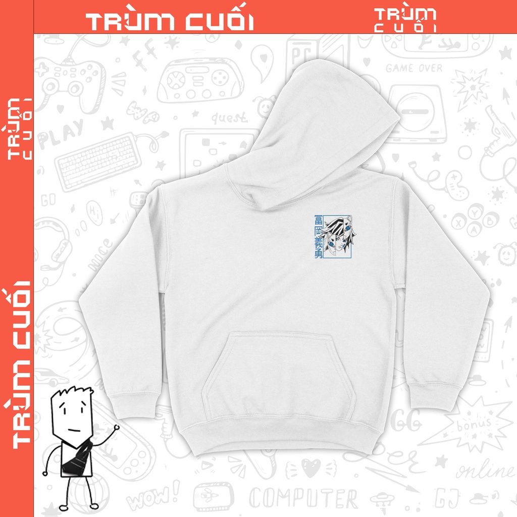  Áo Hoodie Giyu Tomioka - Thanh Gươm Diệt Quỷ, Trùm Cuối Anime, Nỉ Bông 100% 2 màu nam nữ 0228 