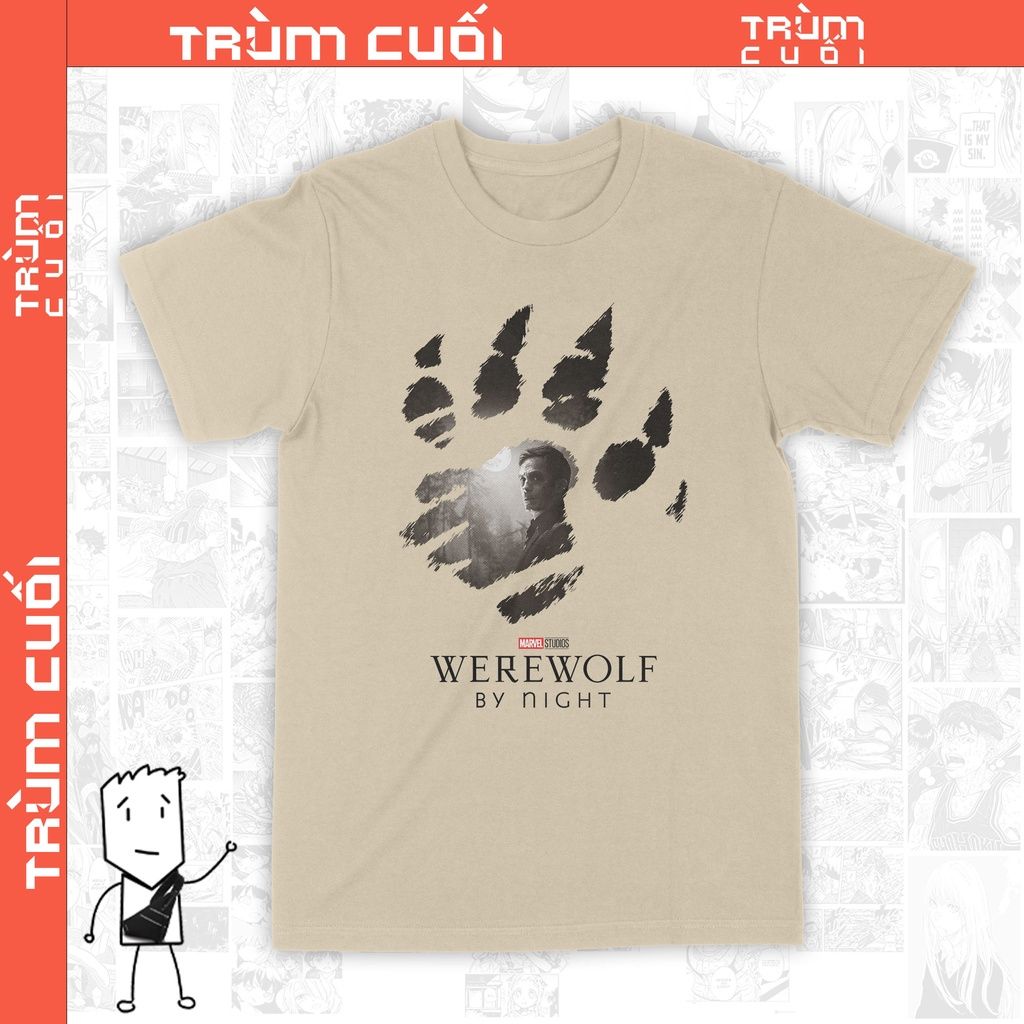  Áo thun Jack Russell - Werewolf by Night, Trùm Cuôi Marvel Cine, Unisex Cotton 100% 2 màu nam nữ 0099 