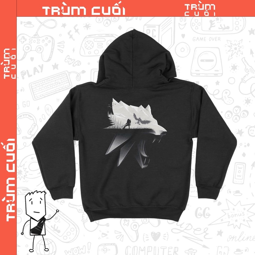  Áo hoodie The Witcher, Trùm Cuối Game, Cotton 100% 2 màu nam nữ 0220 