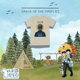  Áo thun Mộ Đom Đóm - Grave Of The Fireflies Ghibli Studios , Trùm Cuối Cine, Unisex Cotton 100% 2 màu nam nữ 0444 