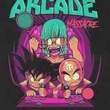  Áo thun GOKU AND KRILLIN ARCADE, Trùm Cuối Anime, Cotton 100% 2 màu nam nữ 0059 
