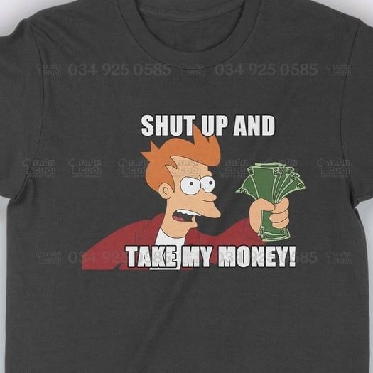  Áo thun Mời Anh Cầm Tiền Em Unisex Trùm Cuối - Meme, Cotton 100% 2 màu nam nữ 0066 