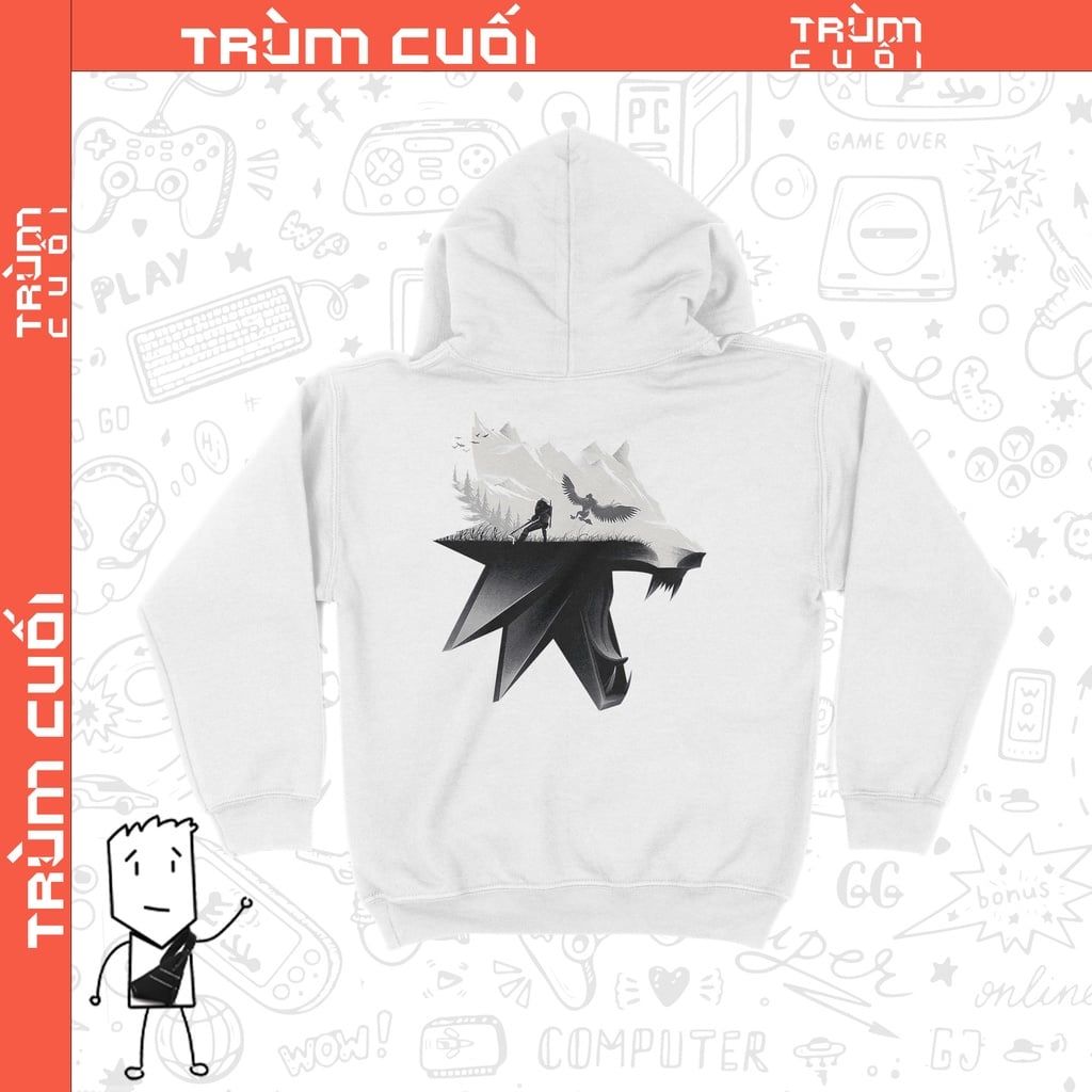  Áo hoodie The Witcher, Trùm Cuối Game, Cotton 100% 2 màu nam nữ 0220 