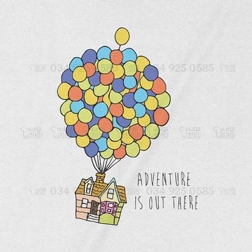  Áo thun Up - Vút Bay Unisex Trùm Cuối Cine, Cotton 100% 2 màu nam nữ 0052 