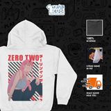  Áo Hoodie Zero Two - Darling in the Franxx, Trùm Cuối Manga Anime, Nỉ Bông 100% Unisex nam nữ 2 màu 0443 