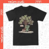  Áo thun Minecraft - Baby Sad, Trùm Cuối Game, Unisex Cotton 100% 2 màu nam nữ 0436 