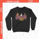  Áo Sweater phim Scooby-Doo, Trùm Cuối Cine Cartoon, Unisex Nỉ Bông 100% 2 màu nam nữ 0361 