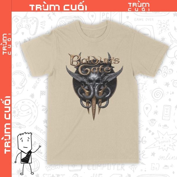  Áo thun Baldur's Gate 3 - D&D, Trùm Cuối Game, Cotton 100% 5 màu nam nữ 0321 