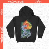  Áo hoodie 2 mặt Hỏa Thần Long, Trùm Cuối Đăng Hỏa Chi Thần 2024, Nỉ bông 100% 2 màu nam nữ 0402 