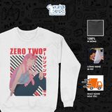  Áo Sweater Zero Two - Darling in the Franxx, Trùm Cuối Manga Anime, Unisex Nỉ Bông 100% 2 màu 0443 