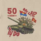  Áo thun 50 Năm Độc Lập, Trùm Cuối Việt Nam, Unisex Cotton 100% 4 màu nam nữ 0304 