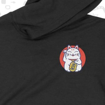 Áo Hoodie Mèo Thần Tài MINI, Trùm Cuối 2023, Nỉ Bông 100% 2 màu nam nữ 0199 