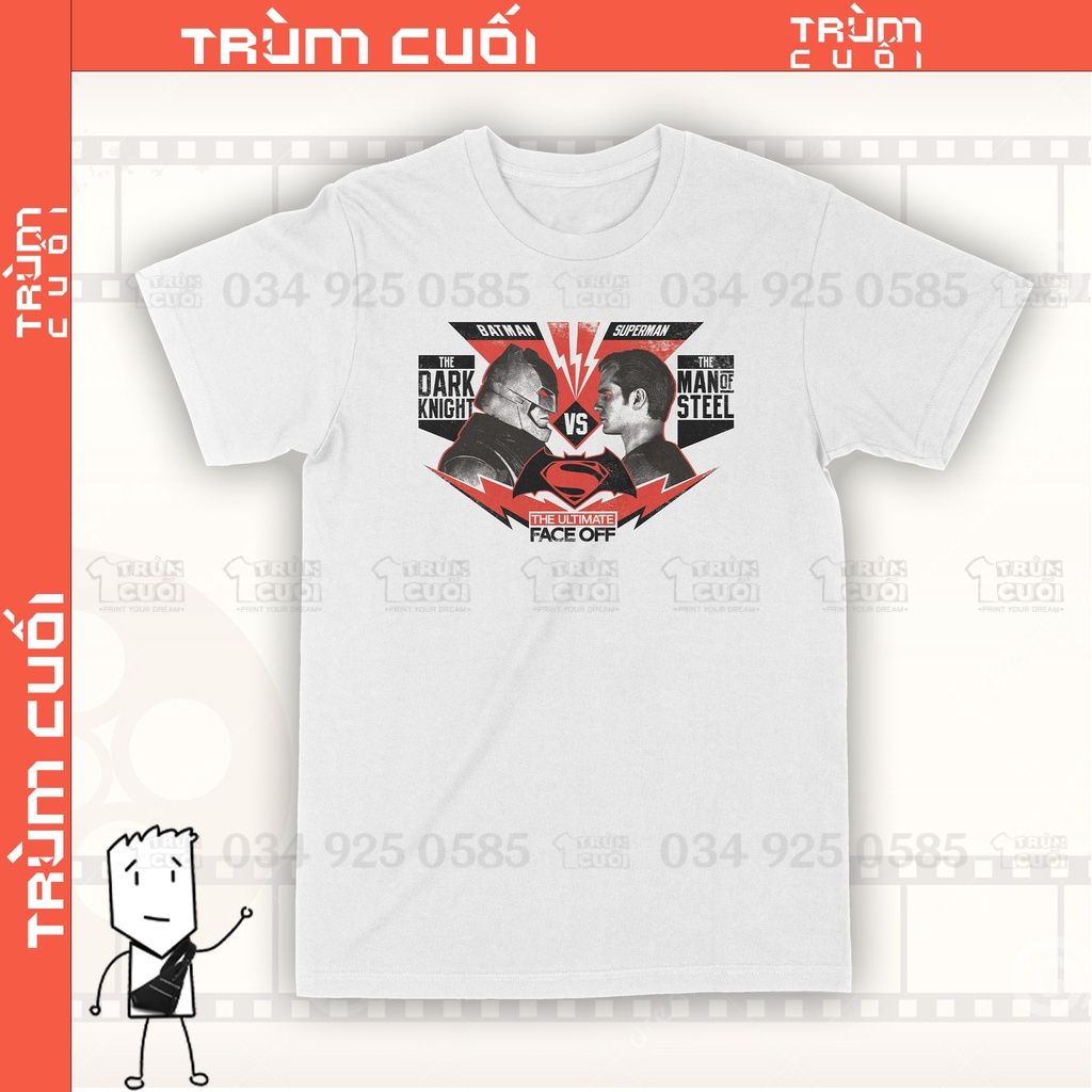  Áo thun Batman V Superman Unisex Trùm Cuối Cine DC, Cotton 100% 2 màu nam nữ 0053 