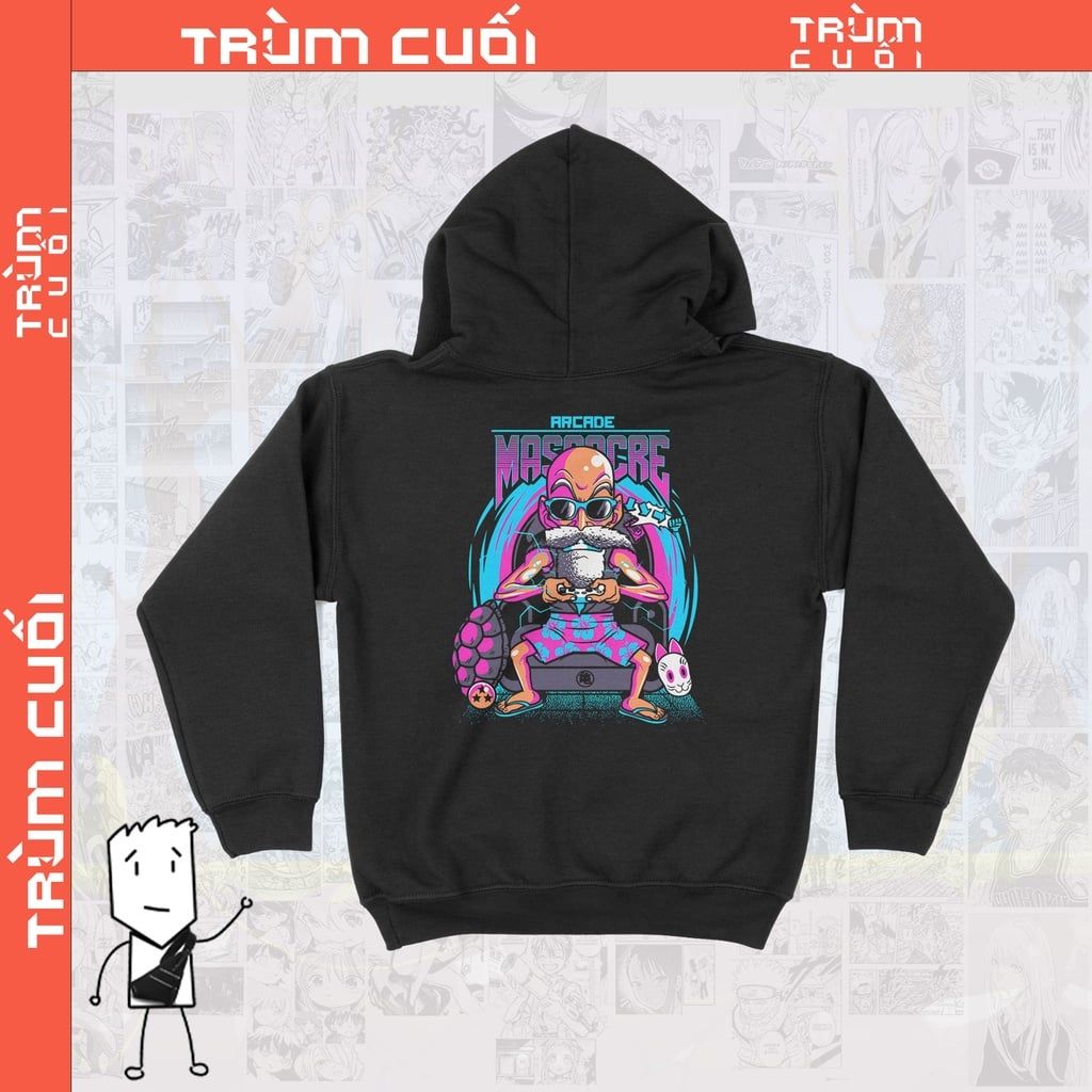  Áo Hoodie Quy lão tiên sinh - Dragon Ball, Trùm Cuối Anime, Unisex Nỉ Bông 100% 2 màu nam nữ 0063 