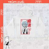  Áo hoodie Rei Ayanami - Neon Genesis Evangelion Unisex Trùm Cuối Anime, Nỉ Bông 100% 2 màu nam nữ 0101 