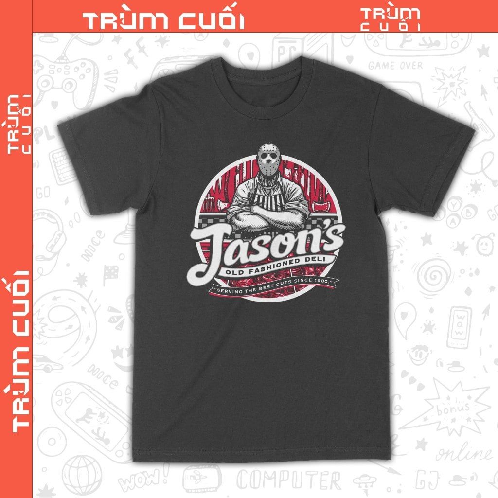  Áo thun Jason Bán Thịt, Trùm Cuối Halloween Festival, Cotton 100% 2 màu nam nữ 0354 